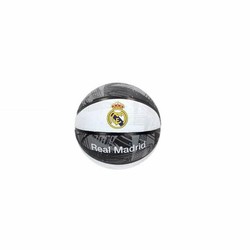 Balón Baloncesto Real Madrid C.F. para niños, color negro y blanco