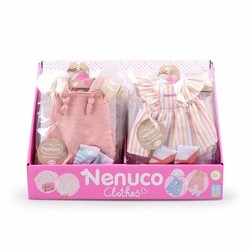 Ropa para muñecas Nenuco, conjunto vestido y gorro para muñeca de 35cm