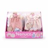 Ropa para muñecas Nenuco, conjunto vestido y gorro para muñeca de 35cm