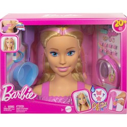 Juguetes construcción niños: Muñeca Barbie para peinar y maquillar, vista frontal 2