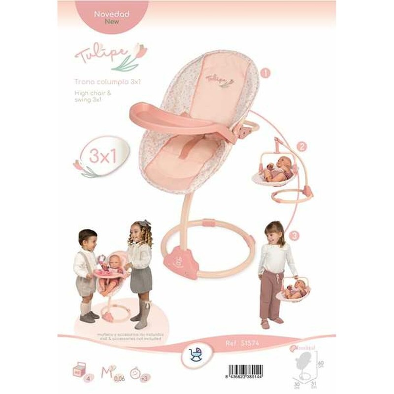 Cochecito de muñeca Decuevas, parte de un set construcción educativo para juego simbólico