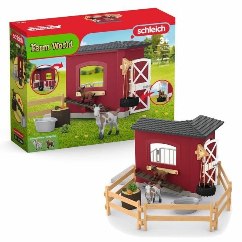 Playset Schleich Granja FARM WORLD con cabra y accesorios