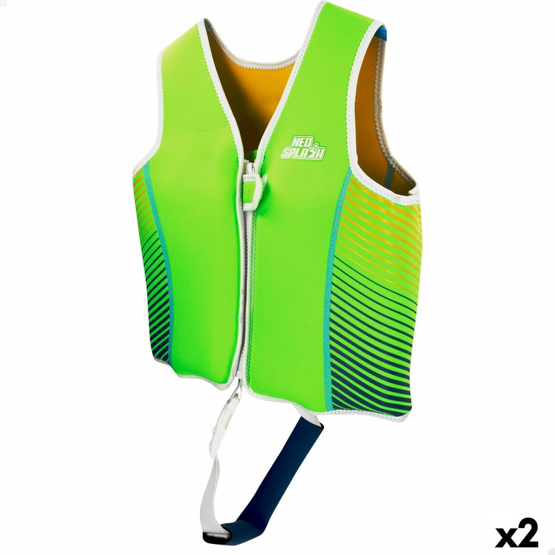 Juguetes construcción niños: chaleco hinchable AquaSport verde