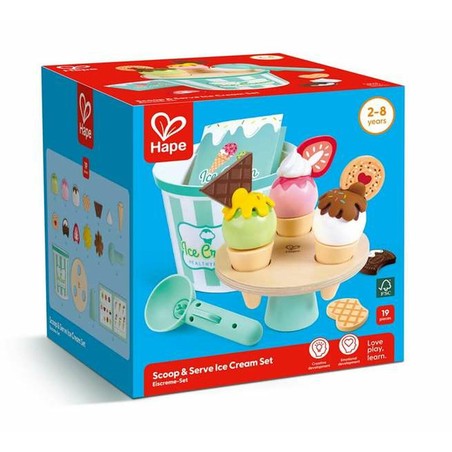 Juguetes construcción niños Hape - Set de bloques de madera ecológicos.