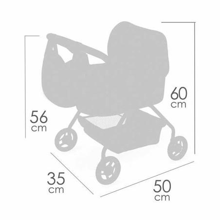Accesorio muñecas infantil Decuevas con muñeca de hasta 42 cm.