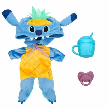 Stitch jugando con bloques