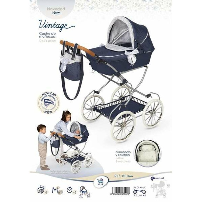Silla de paseo para muñecas Decuevas, juguete de imitación de alta calidad