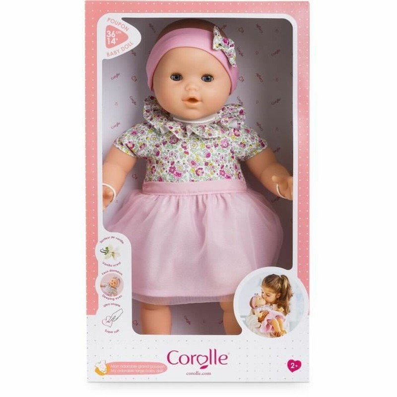 Muñeca bebé Corolle en juego simbólico con bloques apilables bebé