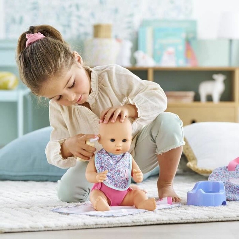 Bloques construcción infantiles, set cambiador floral para muñecas