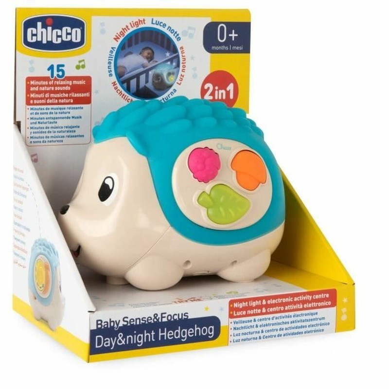 Peluche Chicco azul suave y seguro para la cuna del bebé