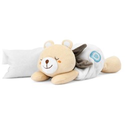 Peluche Bebé Chicco beige en primer plano, ideal para recién nacidos 2