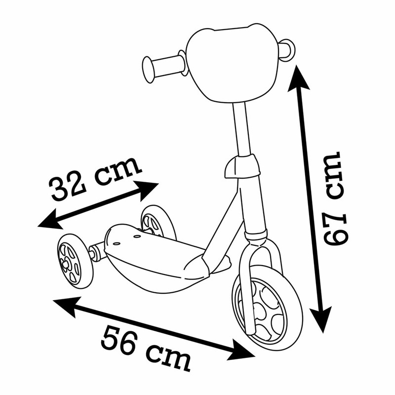 Triciclo para niños Smoby Stitch 3R rojo, ideal para el desarrollo