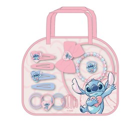Set de peluquería infantil Stitch Rosa con accesorios 2