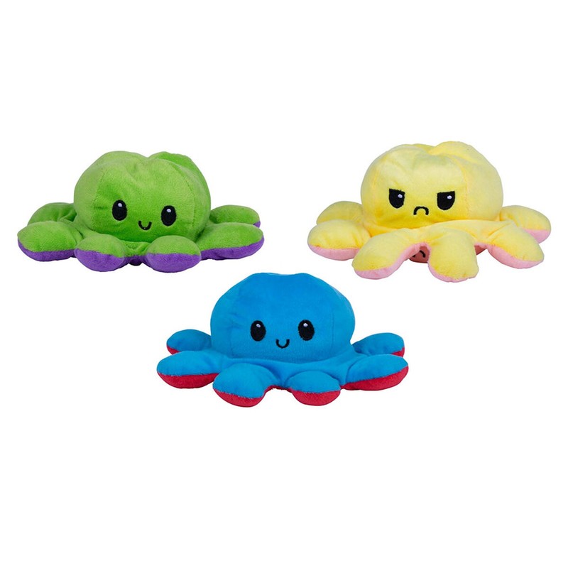 Peluche reversible infantil Eddy Toys Ø19 cm, mostrando un diseño feliz y suave.