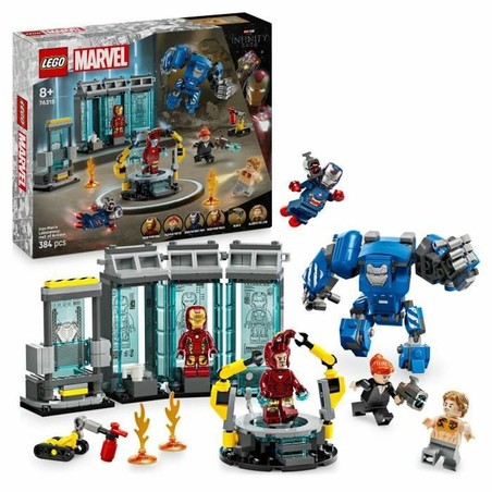 Juguetes Construcción Niños LEGO Iron Man 76315 - Laboratorio de Tony Stark
