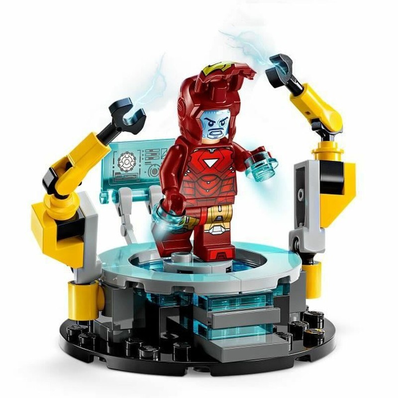 Detalle del laboratorio LEGO Iron Man 76315 - Juguete construcción motricidad fina