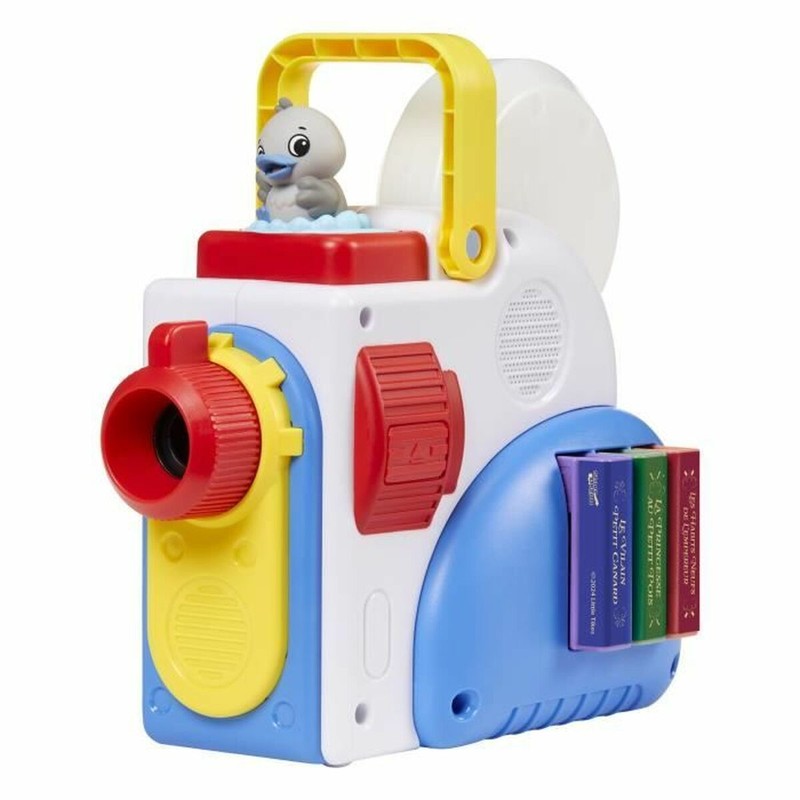 Story Dream Machine Little Tikes iluminando una habitación con un cuento mágico