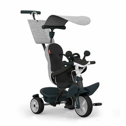 Triciclo Smoby Baby Driver Gris con barra parental para padres