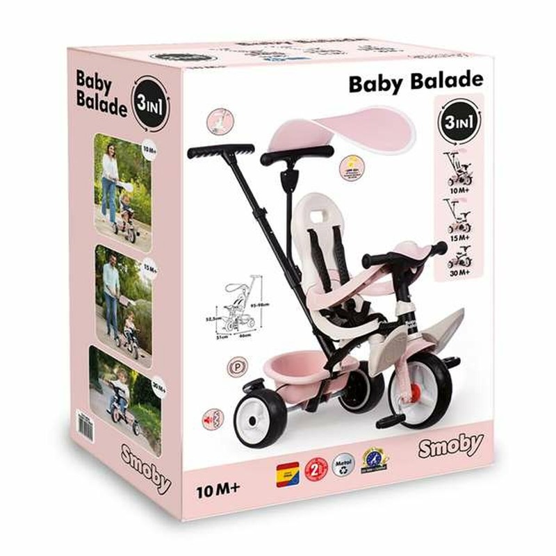 Diseño moderno y resistente triciclo Smoby bebés