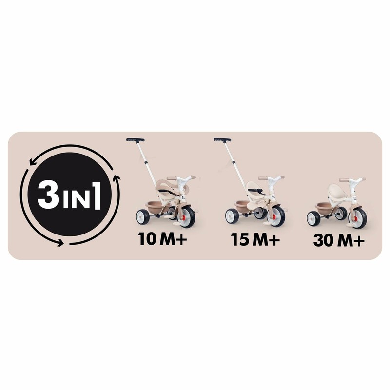 Triciclo Smoby Be Move Confort en un entorno de juego, fomentando el desarrollo motor del niño.