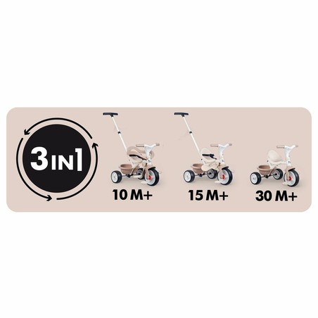 Triciclo Smoby Be Move Confort en un entorno de juego, fomentando el desarrollo motor del niño.