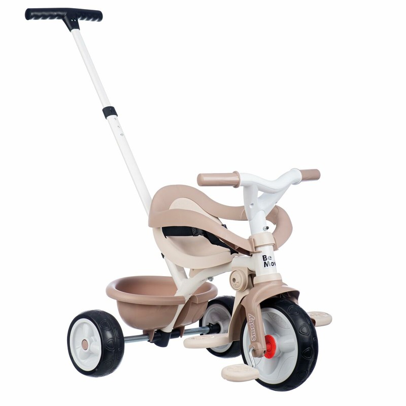 Ruedas resistentes del triciclo infantil Smoby, garantizando paseos suaves y duraderos.