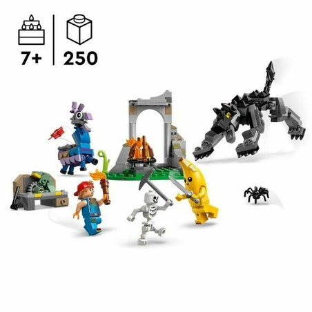 set LEGO Fortnite 77075 Campamento Plátano para niños 7 años