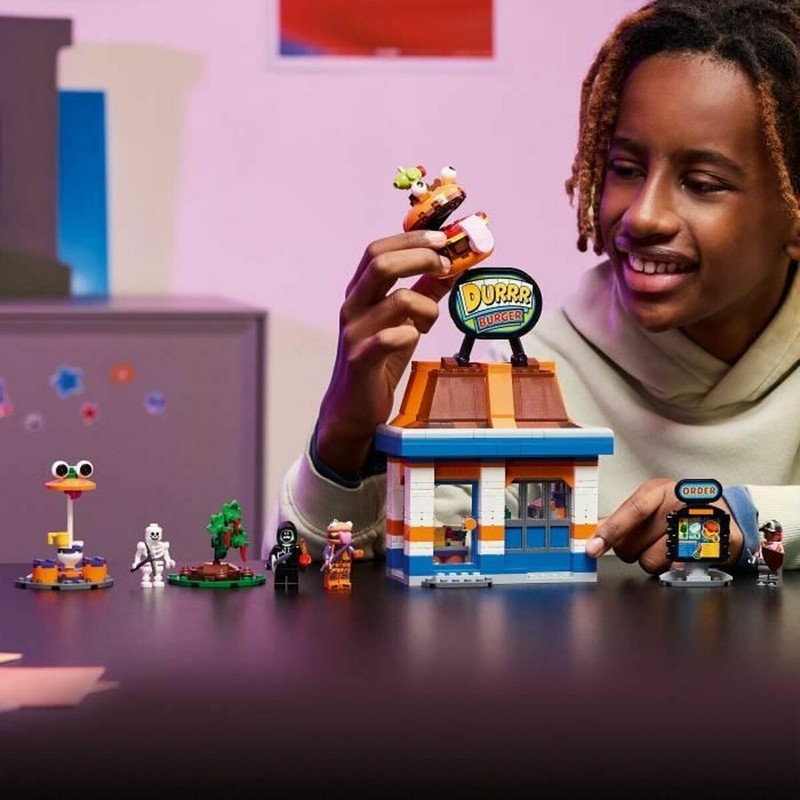 Bloques construcción infantiles para recrear Restaurante Durrr Burger