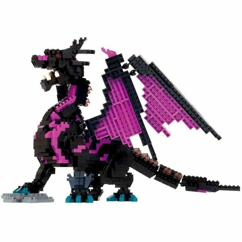 Juguete construcción motricidad fina: Detalles del Dragón NANOBLOCK