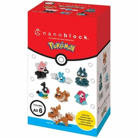 Figura de acción Bandai NANOBLOCK Pokémon, vista lateral.