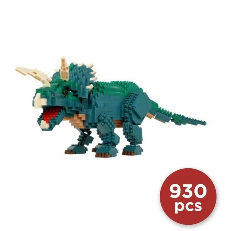 Set construcción educativo Triceratops montado para exhibir