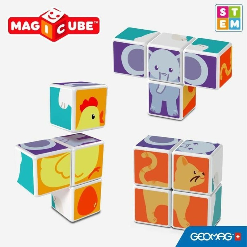 Juego de construcción Geomag Magicube vista lateral