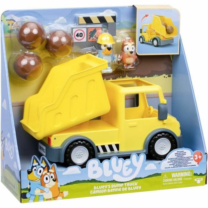 Coches juguete niños Bluey en acción, listo para jugar