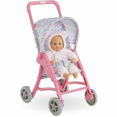 Carrito Muñecas Corolle plegado, fácil de guardar, perfecto para construcción niños 3 años