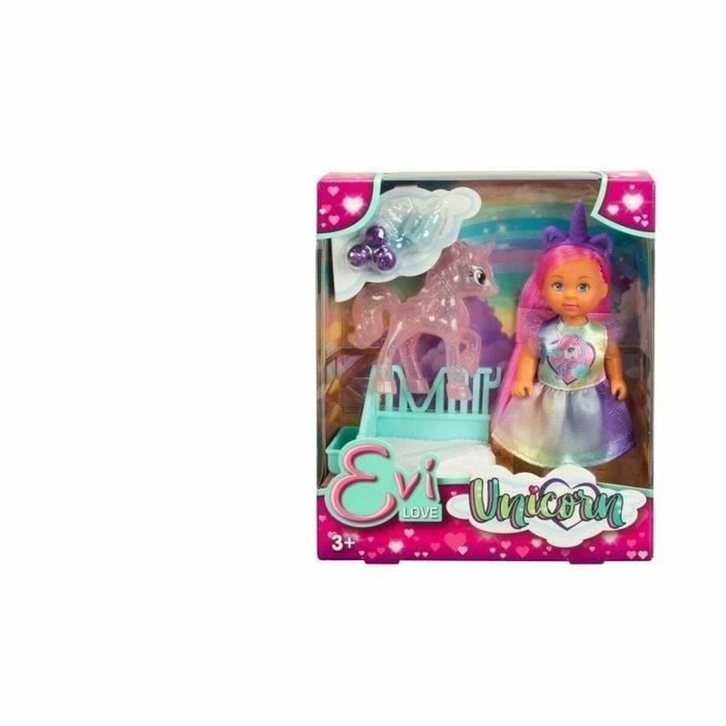 Muñeca bebé Evi Love Unicornio Simba, juguete de fantasía para niñas