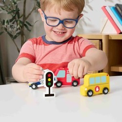 Juguetes construcción niños Fisher Price de madera articulados 2