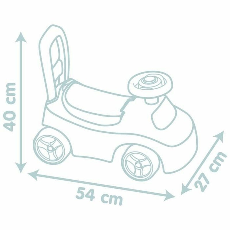 vehículo infantil smoby con espacio de almacenaje