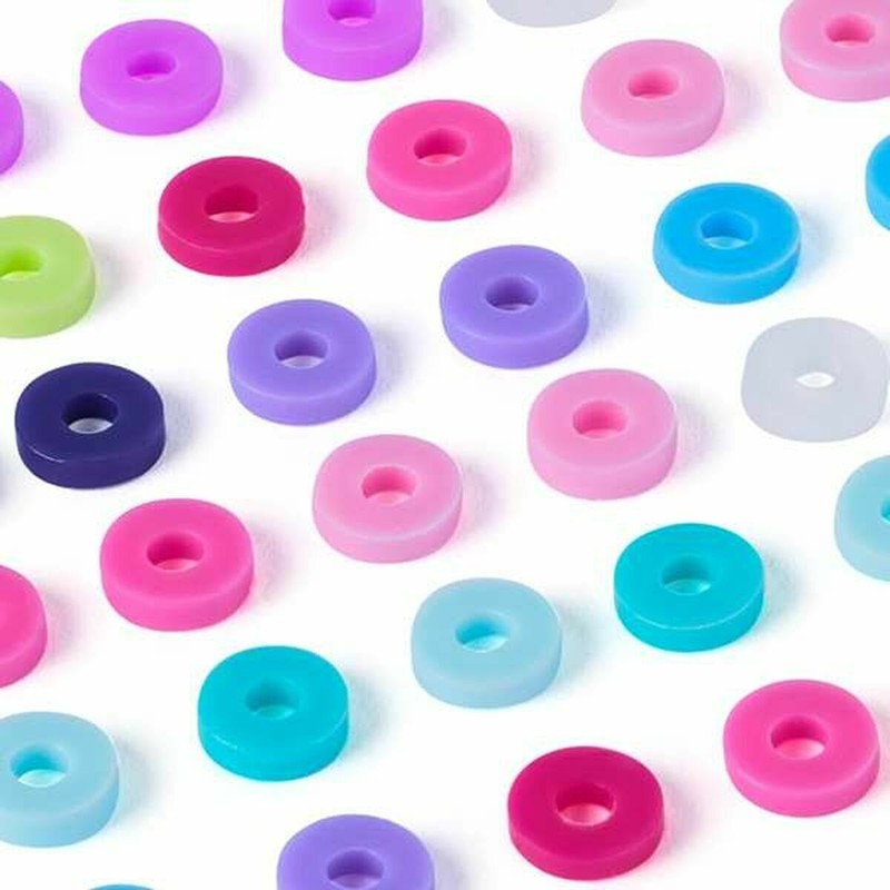 Kit manualidades infantil con abalorios de colores variados