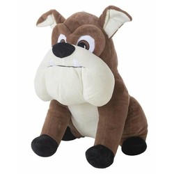 Peluche Bulldog de Poliéster 45cm