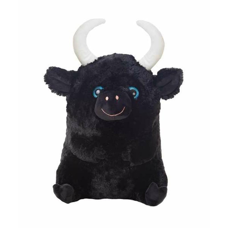 Peluche Toro Boli 70cm de poliéster suave, ideal para abrazar