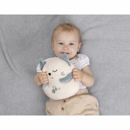 Peluche interactivo infantil, gato blanco de felpa Chicco