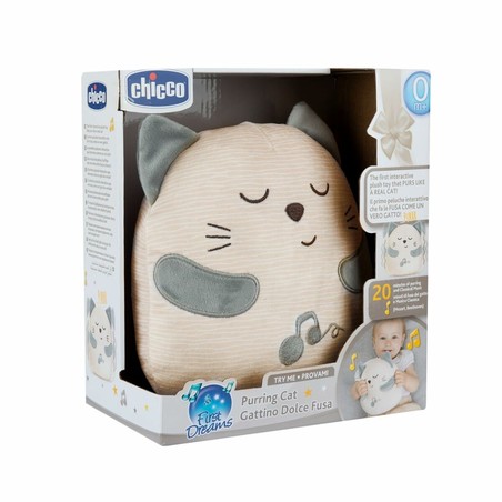 Chicco Gato Blanco, el primer peluche con melodías para bebés