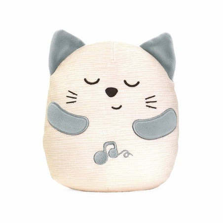 Regalo bebé recién nacido: Peluche Chicco Gato Blanco con pilas
