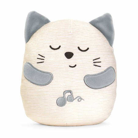 Gato de felpa con música, peluche seguro para bebés