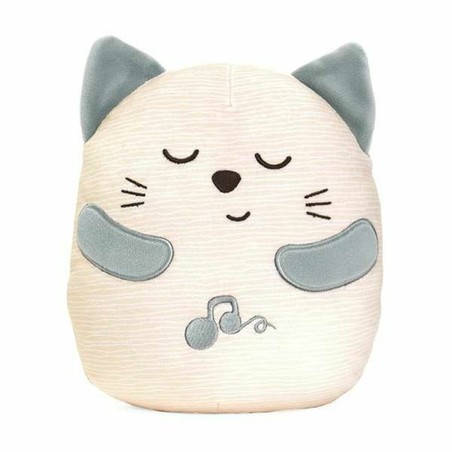 Peluche Chicco Gato Blanco, detalle de la cara