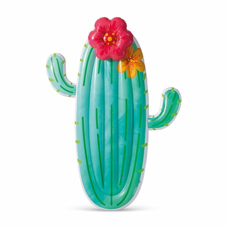 Flotador piscina cactus Intex para adultos, diversión asegurada en verano.