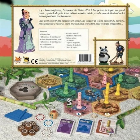 Juego Mesa Familiar Takenoko Asmodee - Componentes de Cartón