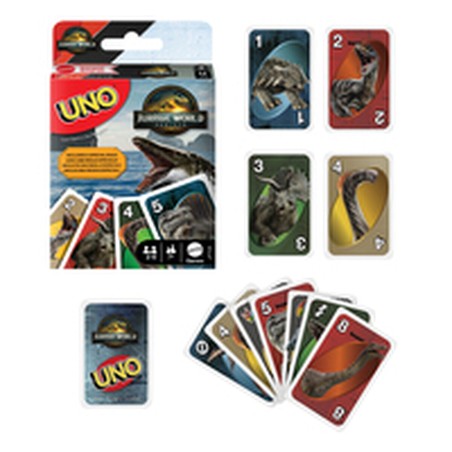 UNO Jurassic World juego de estrategia rápido