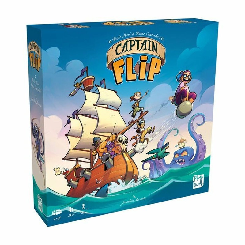 Juegos mesa niños Asmodee Capitán Flip, juego de estrategia familiar