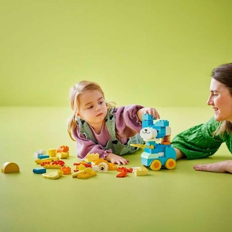 Set construcción educativo LEGO DUPLO con animales sobre ruedas